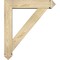 Ekena Millwork Traditional Arts and Crafts Rough Sawn Bracket w/ Offset Brace, Douglas Fir, 6"W x 26"D x 30"H BKT0604X26X30TRA03RDF - alternate 3